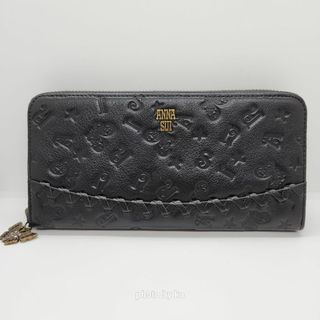 アナスイ(ANNA SUI)のブラック アナスイ ANNA SUI ラウンドファスナー 長財布 ベロニカ 新品(財布)