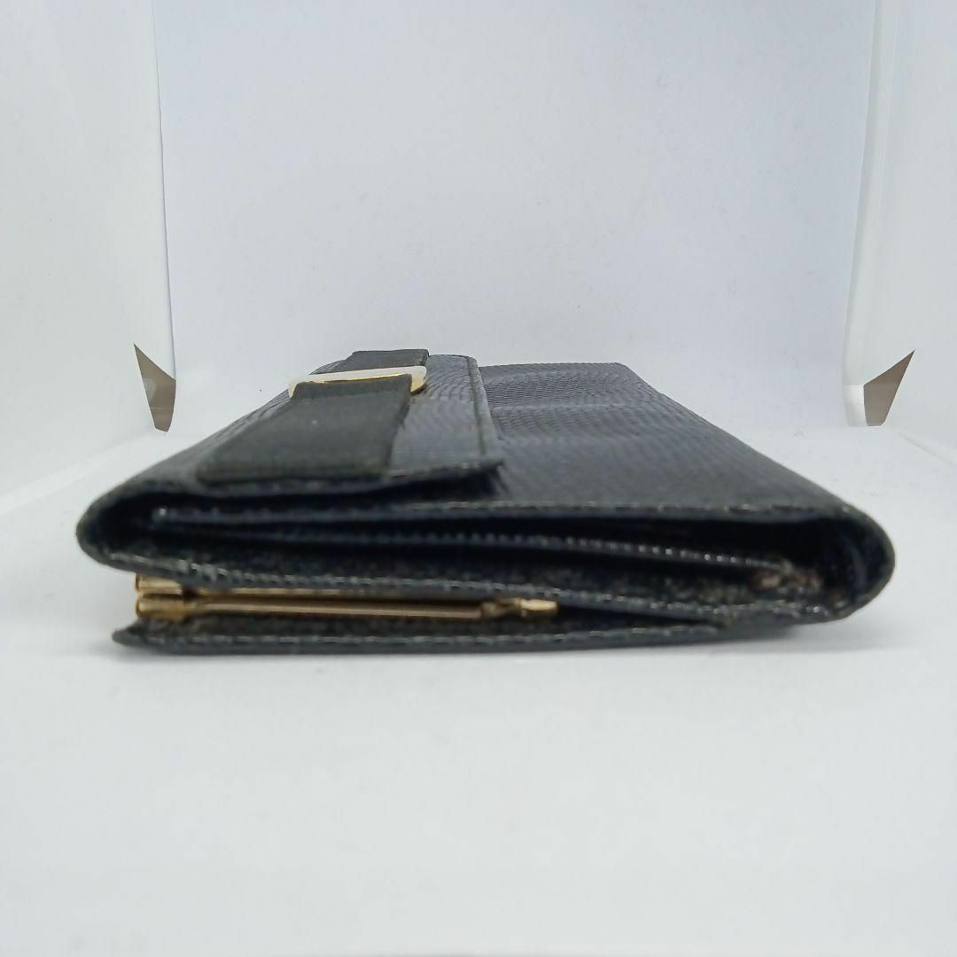 Salvatore Ferragamo(サルヴァトーレフェラガモ)の688美品　サルヴァトーレフェラガモ　長財布　ヴァラリボン　リザード型押し レディースのファッション小物(財布)の商品写真