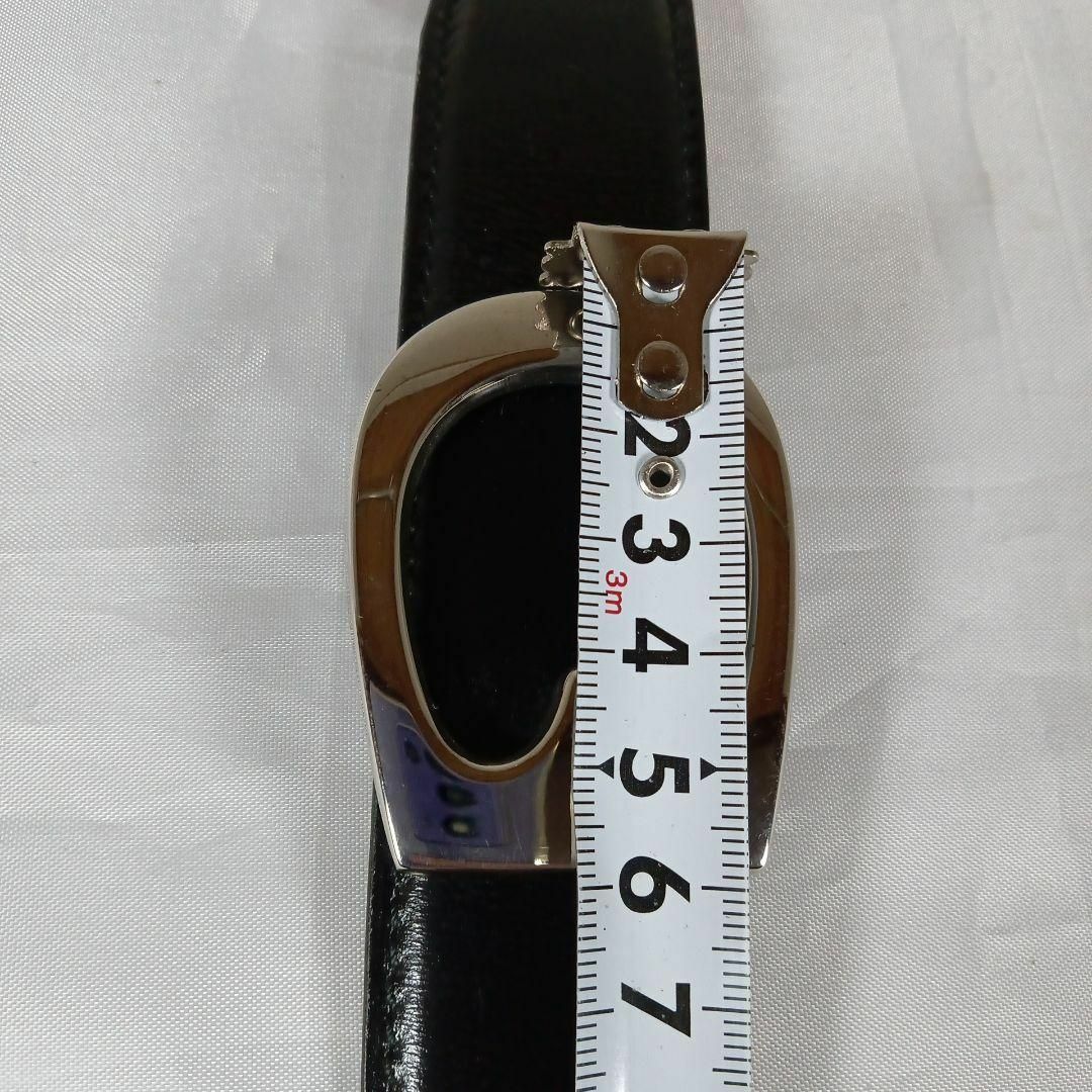 Gucci(グッチ)の689超美品　グッチ　ベルト　Gバックル　ブラック　レザー　トップ式　シルバー メンズのファッション小物(ベルト)の商品写真