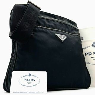 プラダ(PRADA)の《美品》現行PRADA三角ロゴ サフィアーノレザー ショルダーバッグ サコッシュ(ショルダーバッグ)