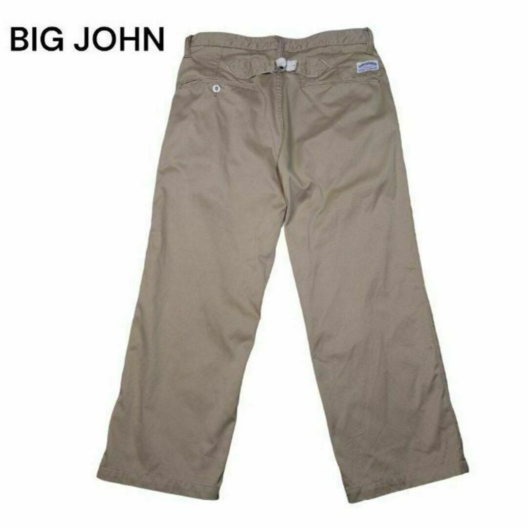 BIG JOHN(ビッグジョン)のBIG JOHN　アンクル丈チノパン　シンチバック　ビッグジョン　古着 スポーツ/アウトドアのアウトドア(登山用品)の商品写真