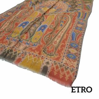 ETRO - 【極美品】ETRO ストール  132×40.5 厚手 マルチカラー