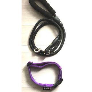 ♠️首輪リード♠️YUDOTE犬用首輪Lｻｲｽﾞ+mewfi犬用リード150cm(リード/首輪)