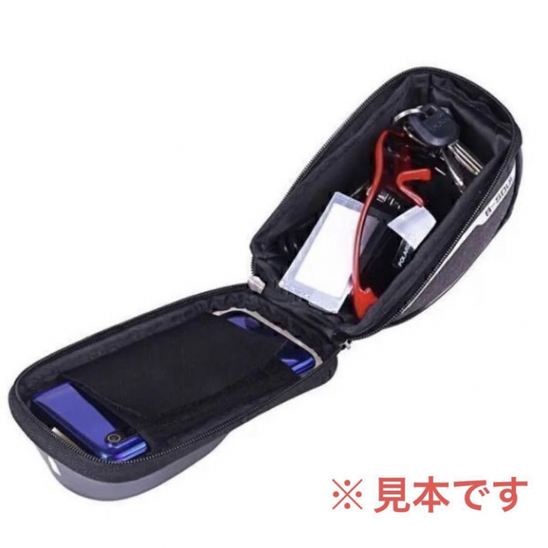 【新品・未使用】自転車　防水性 スマホホルダー 携帯電話 バッグ  自動車/バイクの自動車(車内アクセサリ)の商品写真