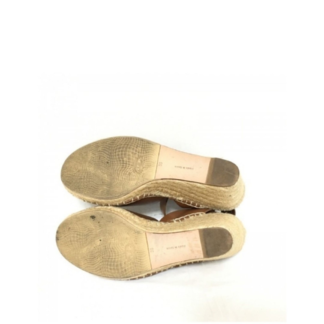 celine(セリーヌ)のCELINE セリーヌ サンダル 35 レザー ブラウン ウェッジそソール レディースの靴/シューズ(サンダル)の商品写真
