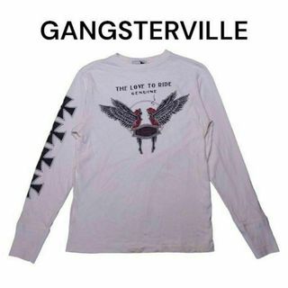 ギャングスタービル(GANGSTERVILLE)の完売品　ギャングスタービル　ビッグプリント　ロンT　GANGSTERVILLE(Tシャツ/カットソー(七分/長袖))