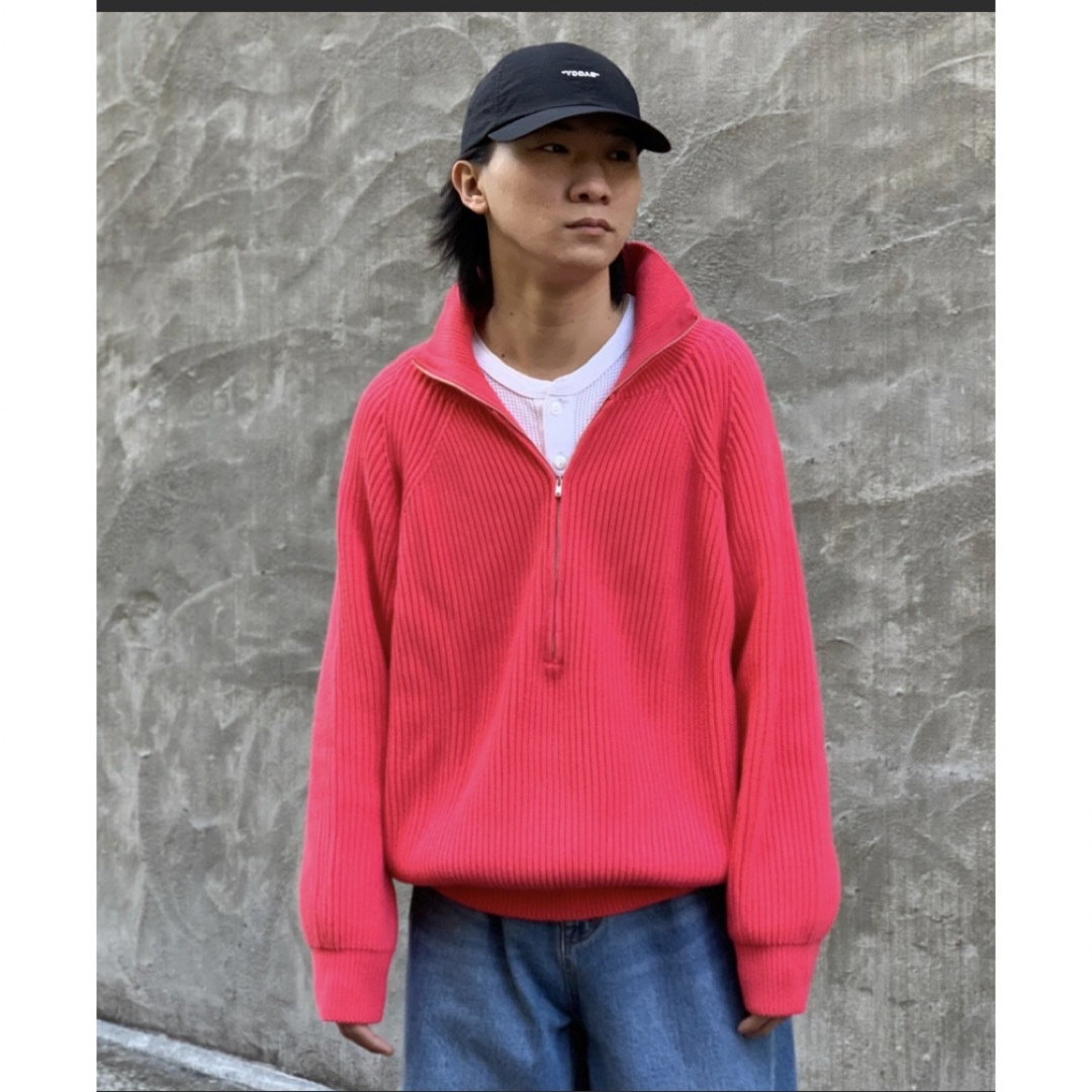 Jieda(ジエダ)のtoironier Half Zip Knit メンズのトップス(ニット/セーター)の商品写真