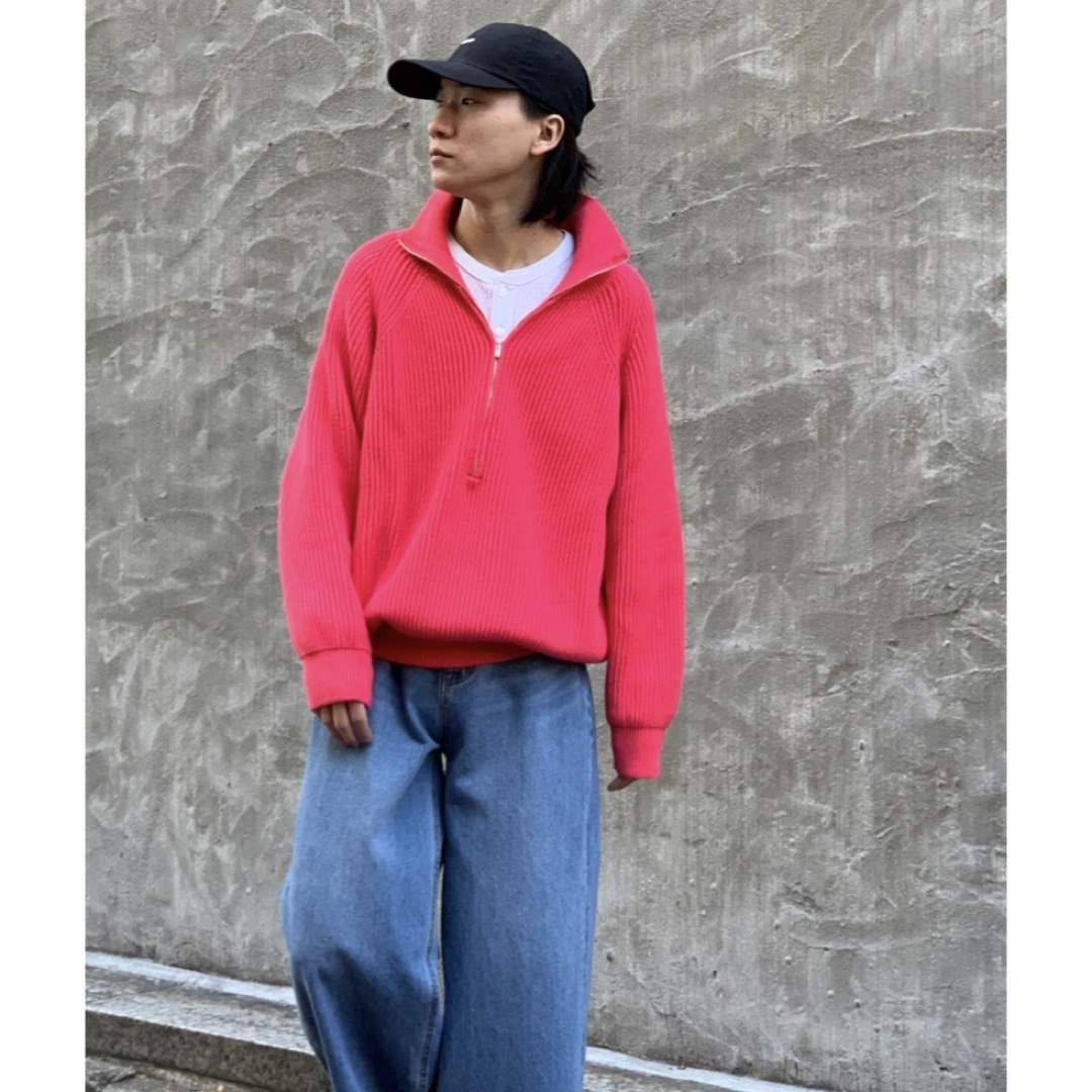 Jieda(ジエダ)のtoironier Half Zip Knit メンズのトップス(ニット/セーター)の商品写真