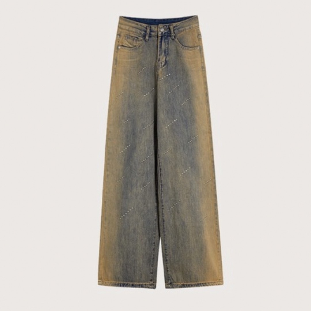 Maison Martin Margiela(マルタンマルジェラ)のLA POMME petit ラポミプチ Tie Dye Denim Pants レディースのパンツ(デニム/ジーンズ)の商品写真