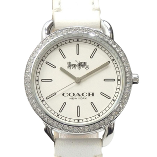 コーチ(COACH)の【COACH/コーチ】腕時計 アナログ ホワイト 人気(腕時計)