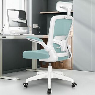 【色: LightBlue】FelixKing オフィスチェア デスクチェア 椅(オフィスチェア)