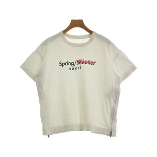 sacai サカイ Tシャツ・カットソー 2(M位) 白 【古着】【中古】