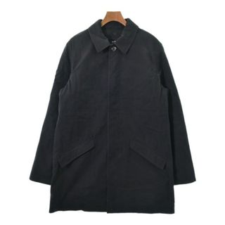 A.P.C. アーペーセー ステンカラーコート M 黒 【古着】【中古】(ステンカラーコート)