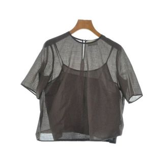 ユナイテッドアローズ(UNITED ARROWS)のUNITED ARROWS ユナイテッドアローズ ブラウス F 茶x白(ドット) 【古着】【中古】(シャツ/ブラウス(長袖/七分))