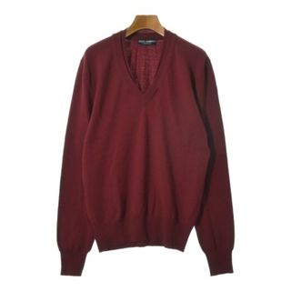 ドルチェアンドガッバーナ(DOLCE&GABBANA)のDOLCE&GABBANA ニット・セーター 50(XL位) 赤 【古着】【中古】(ニット/セーター)