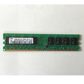 サムスン(SAMSUNG)の【中古】デスクトップPC用 DDR2 512MB メモリ1枚(PCパーツ)