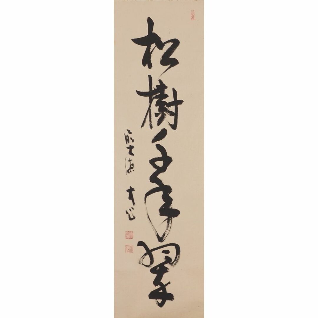 真筆】掛軸 大徳寺 小室大心『松樹千年翠』紙本 共箱付 掛け軸 真筆】掛軸 大徳寺 小室大心『松樹千年翠』紙本 共箱付 掛け軸