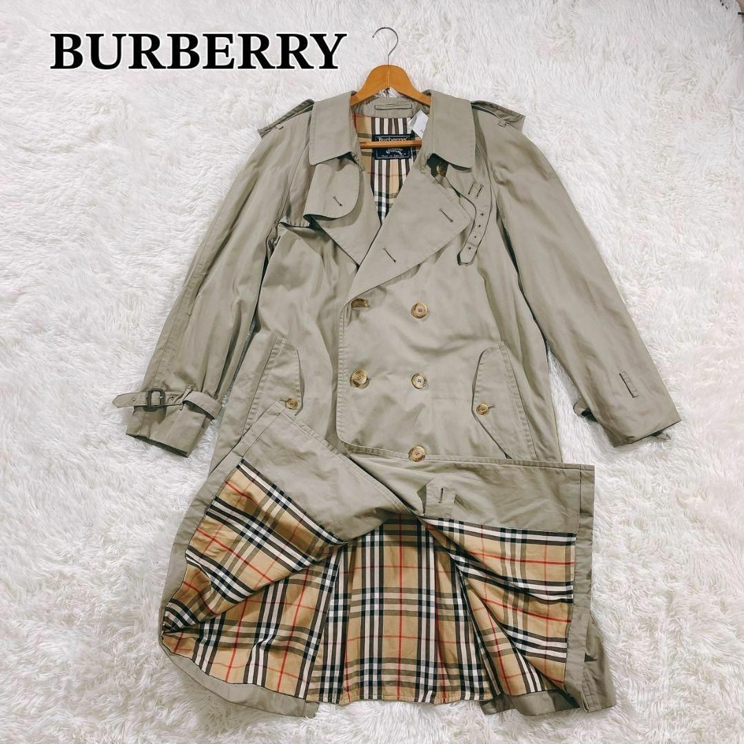 BURBERRY - BURBERRY ノバチェック トレンチコート ビンテージ メンズM BURBERRY - BURBERRY ノバチェック トレンチコート ビンテージ メンズM