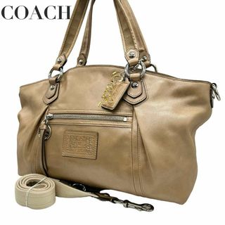 コーチ(COACH)の美品　COACH コーチ　s18 レザー　16285 ハンドバッグ 2way(ハンドバッグ)