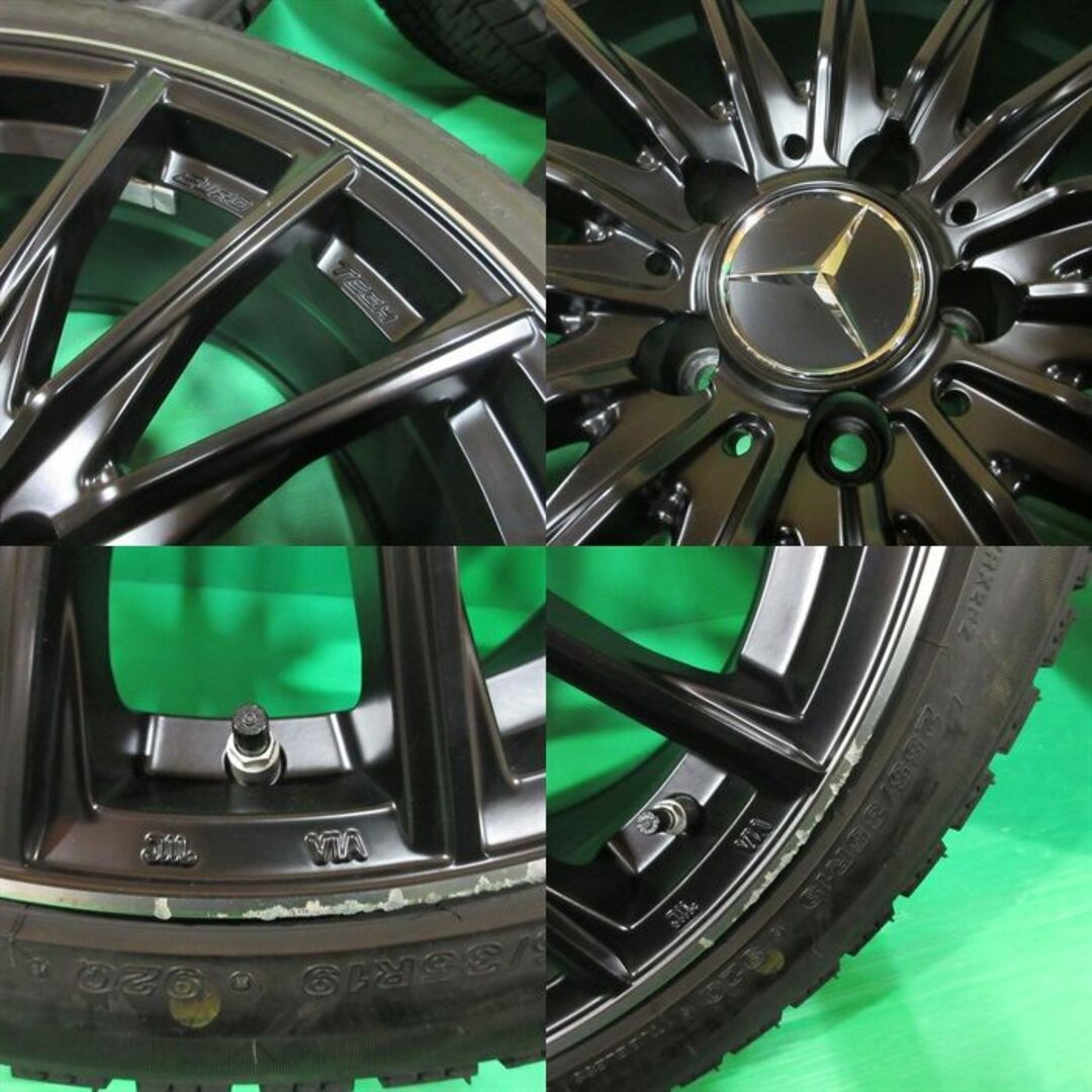 BRIDGESTONE(ブリヂストン)のベンツ CLA45 255/35R19 バリ山スタッドレス メルセデスベンツ 自動車/バイクの自動車(タイヤ・ホイールセット)の商品写真