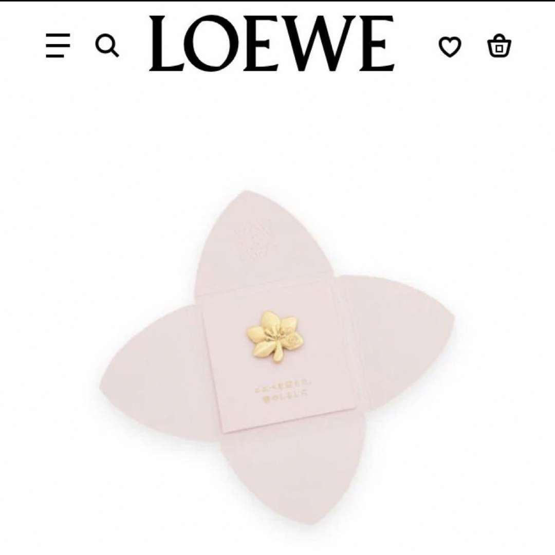 LOEWE(ロエベ)のLOEWE ロエベ 特製チャーム 幸運のチャーム 桃の花 期間限定 ノベルティ レディースのアクセサリー(チャーム)の商品写真