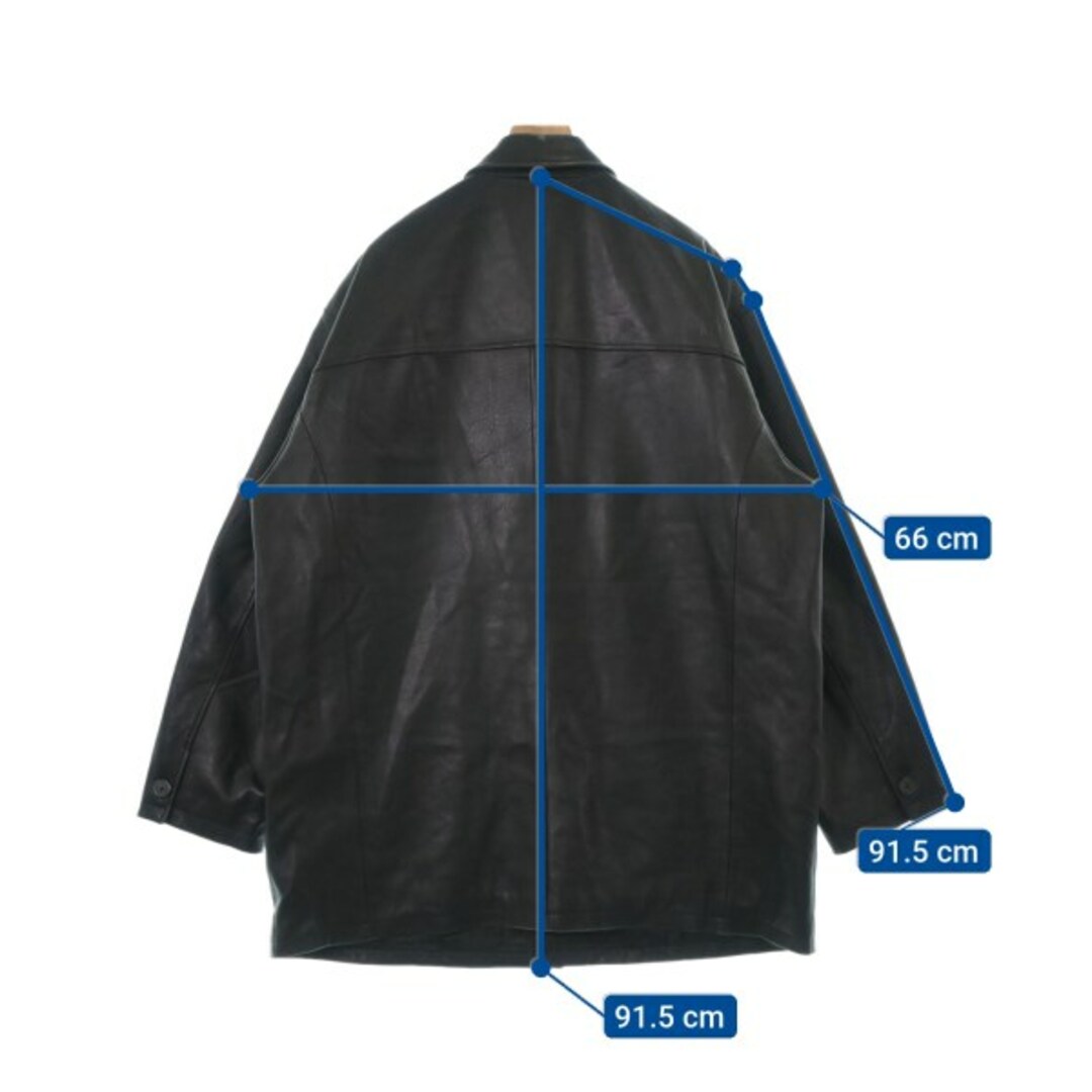 ROUNDTREE&YORKE ステンカラーコート XL 黒 【古着】【中古】 メンズのジャケット/アウター(ステンカラーコート)の商品写真