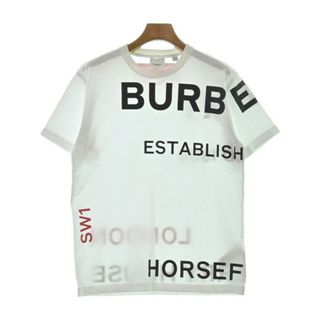 バーバリー(BURBERRY)のBURBERRY バーバリー Tシャツ・カットソー XXS 白 【古着】【中古】(カットソー(半袖/袖なし))