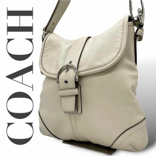 コーチ(COACH)のCOACH コーチ　s20 レザー　9480 斜め掛け　ショルダーバッグ　白(ショルダーバッグ)