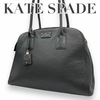 ケイトスペードニューヨーク(kate spade new york)のケイトスペード　s20 本革　レザー　ドーム型　肩掛け　ワンショルダーバッグ　紺(ショルダーバッグ)