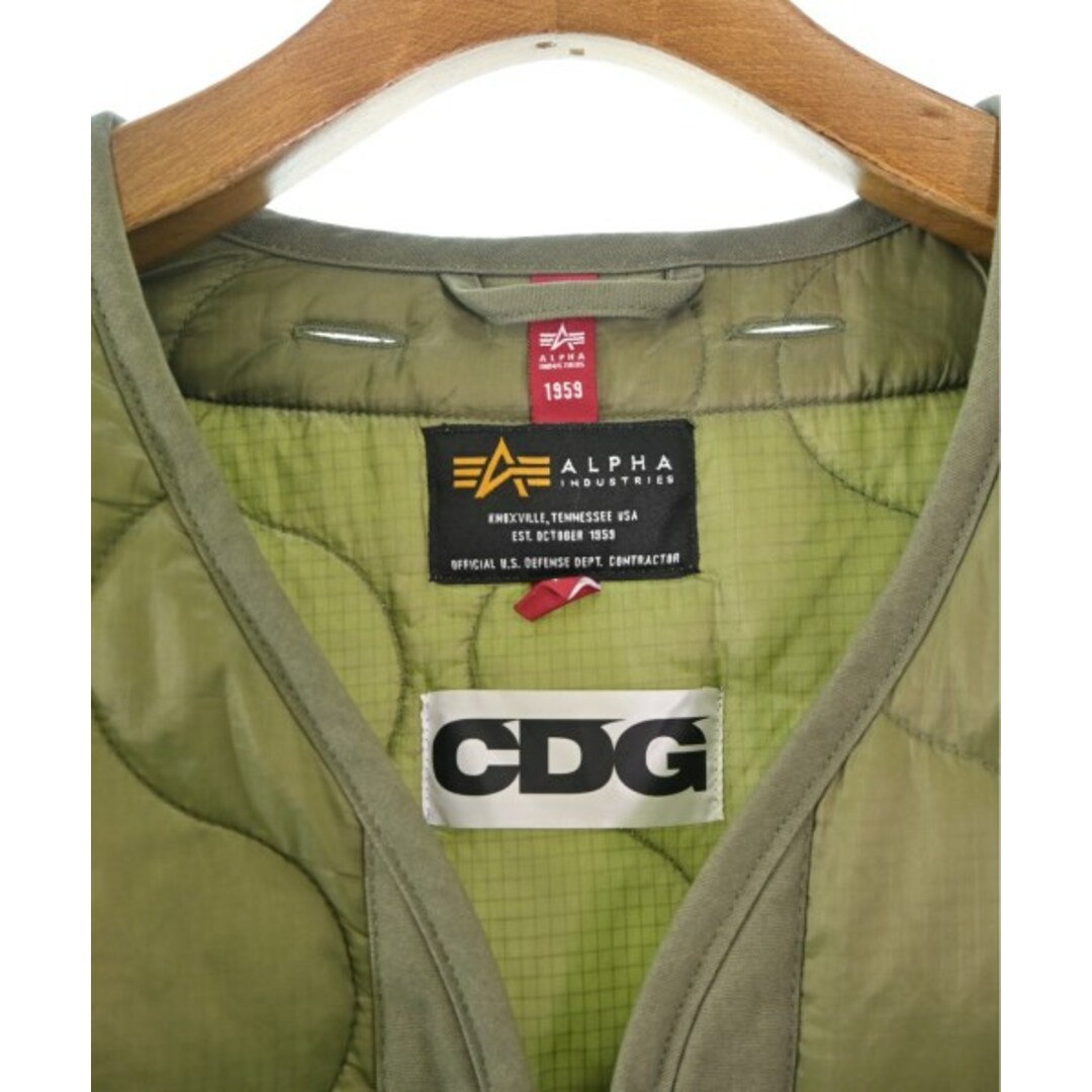 CDG シーディージー ミリタリーブルゾン XL カーキ 【古着】【中古】 メンズのジャケット/アウター(ミリタリージャケット)の商品写真