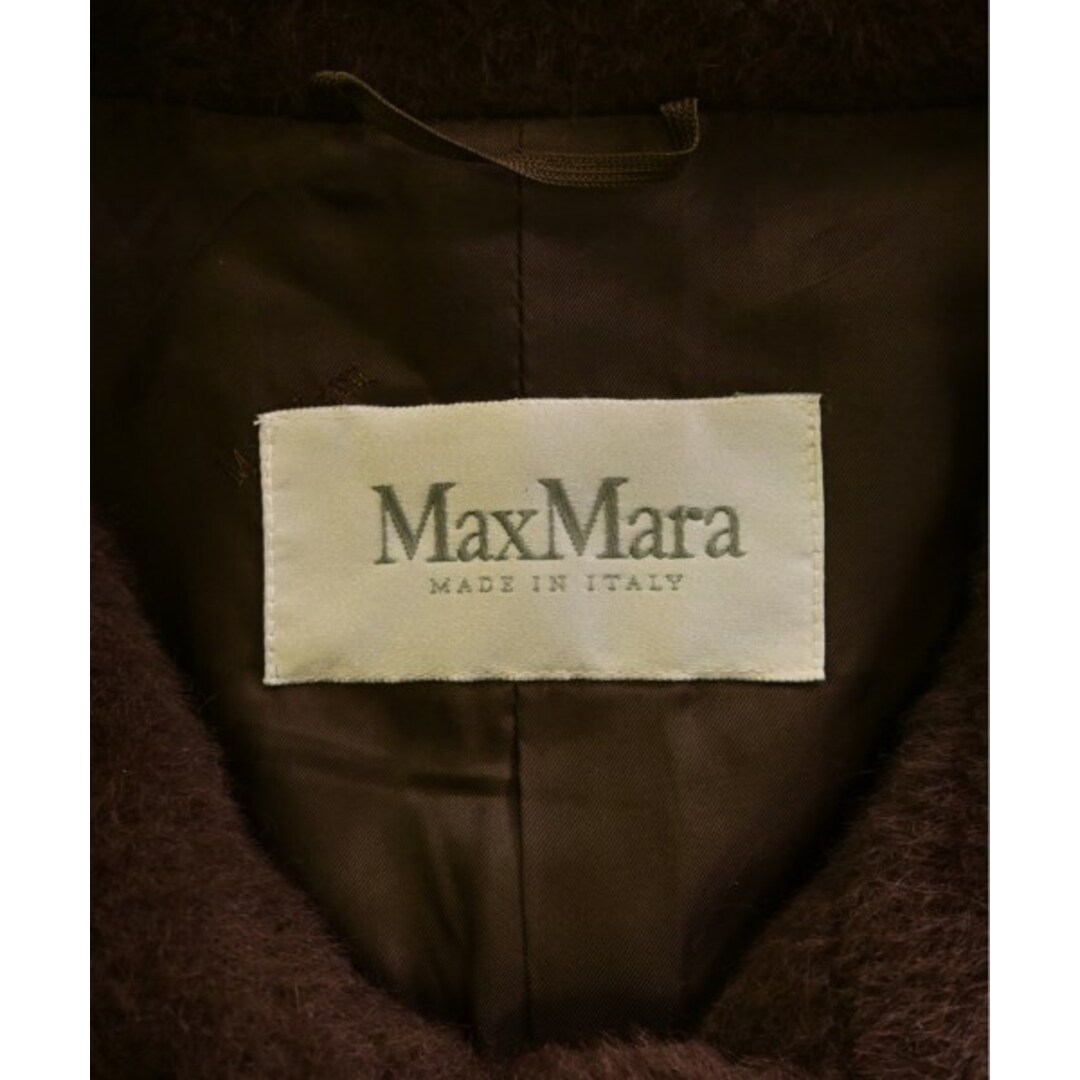 Max Mara(マックスマーラ)のMax Mara マックスマーラ ステンカラーコート 36(XS位) 茶 【古着】【中古】 レディースのジャケット/アウター(その他)の商品写真