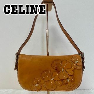 セリーヌ(celine)のCELINE レザーフラワー　パッチワーク　ショルダーバッグ　アクセサリーポーチ(ハンドバッグ)