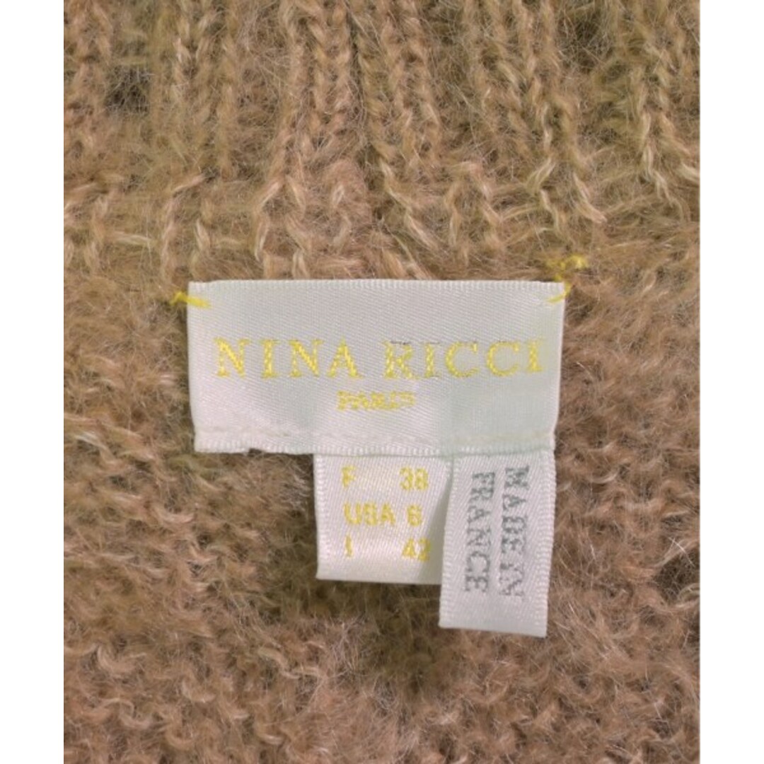 NINA RICCI(ニナリッチ)のNINA RICCI ニナリッチ カーディガン 38(S位) ベージュ 【古着】【中古】 レディースのトップス(カーディガン)の商品写真