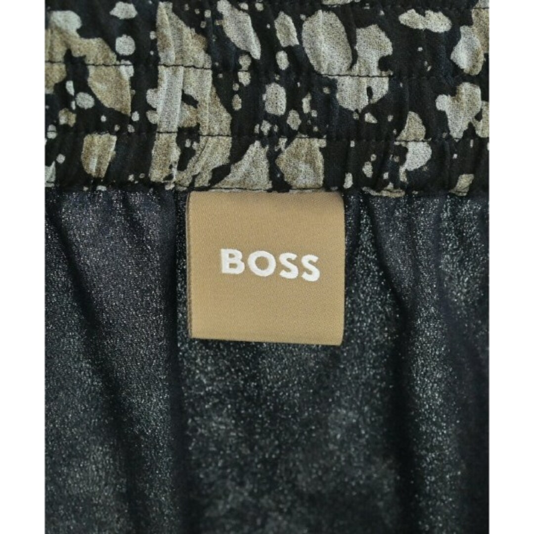 HUGO BOSS - HUGO BOSS ミニスカート 42(M位) 黒xベージュ(総柄 HUGO BOSS - HUGO BOSS ミニスカート 42(M位) 黒xベージュ(総柄