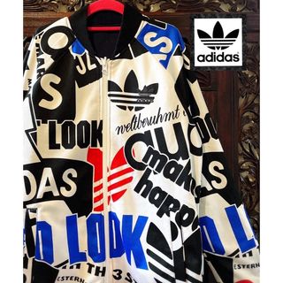 オリジナルス(Originals（adidas）)のアディダス オリジナルス 希少 ロゴづくし ブルゾン パーカー ジャージ 総柄(ジャージ)