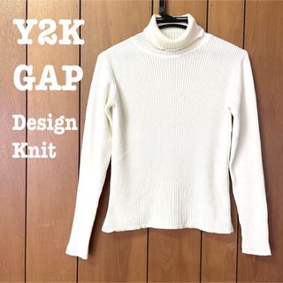 ギャップ(GAP)の美品【 GAP ギャップ 】 ハイネックニット タートルネックニット　リブニット(ニット/セーター)