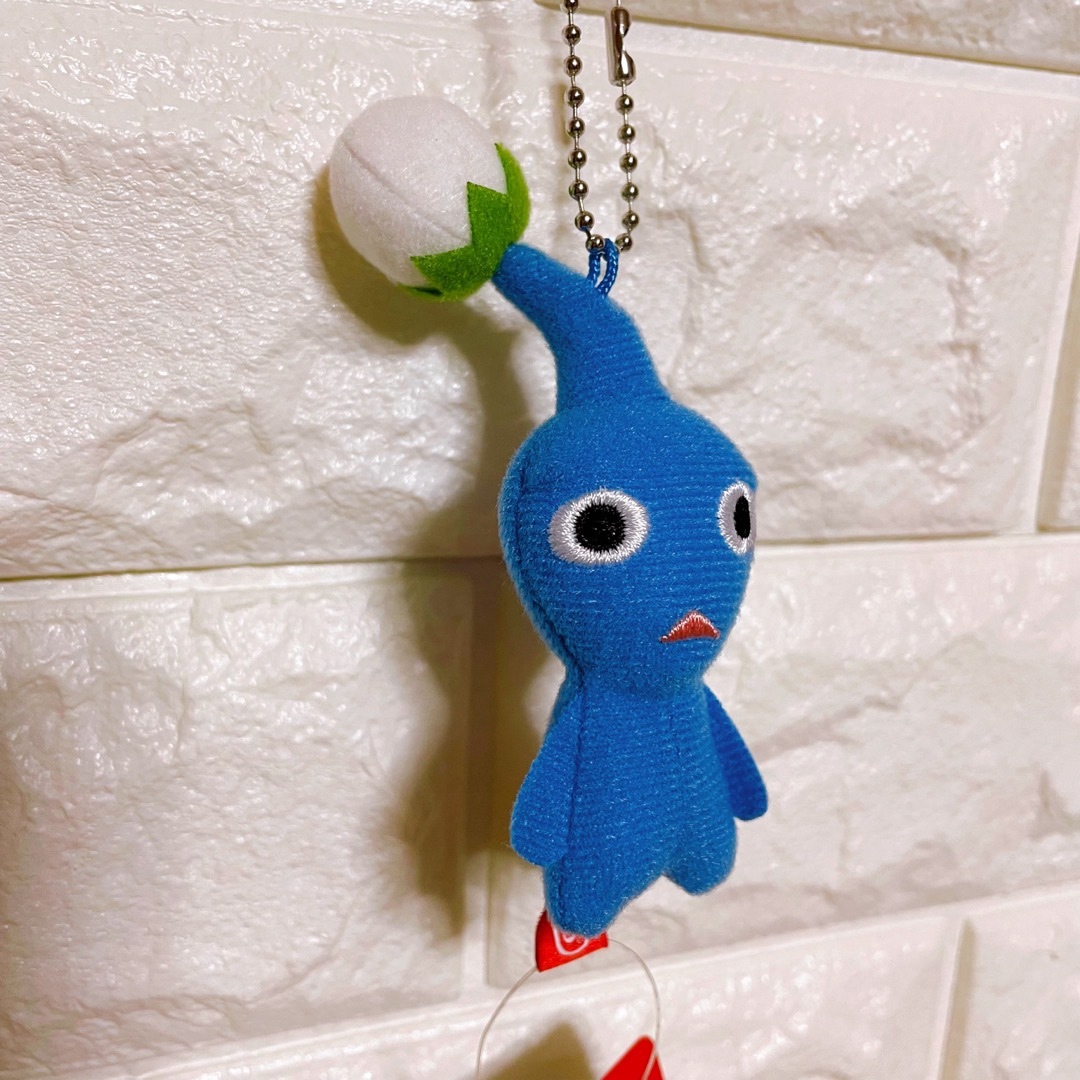 任天堂(ニンテンドウ)のピクミン PIKMIN マスコット 青 ぬいぐるみ キーホルダー 任天堂 限定品 エンタメ/ホビーのフィギュア(ゲームキャラクター)の商品写真