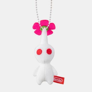 ニンテンドウ(任天堂)のピクミン PIKMIN マスコット 白 ぬいぐるみ キーホルダー 任天堂 限定品(ゲームキャラクター)