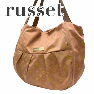 ラシット(Russet)のrusset ラシット s55 ナイロン　トートバッグ　モノグラム　ピンク(トートバッグ)