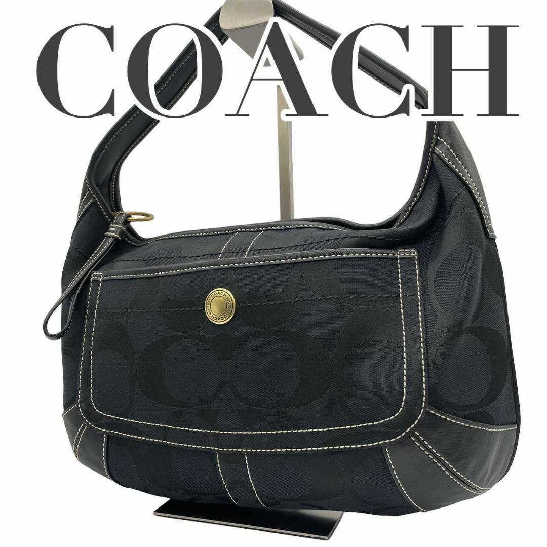 大流行中！ 美品　COACH コーチ　s55 肩掛け　10764 ワンショルダーバッグ　黒