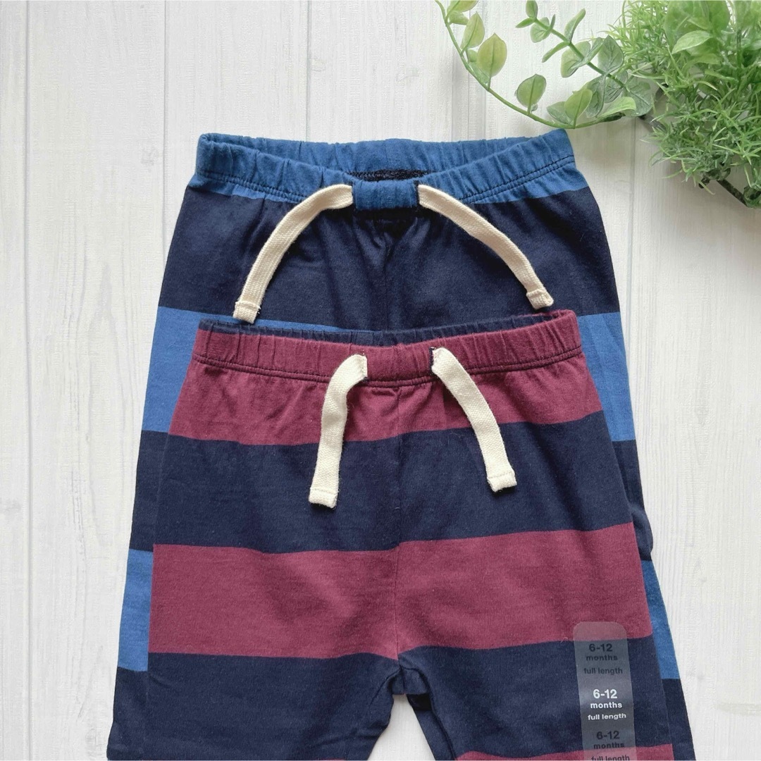 babyGAP(ベビーギャップ)の★baby GAP★  新品  ボーダーパンツ2枚セット  70 キッズ/ベビー/マタニティのベビー服(~85cm)(パンツ)の商品写真