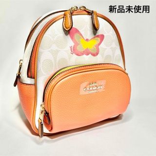 コーチ(COACH)の【新品未使用】　COACH コーチ ミニリュック 蝶々(リュック/バックパック)