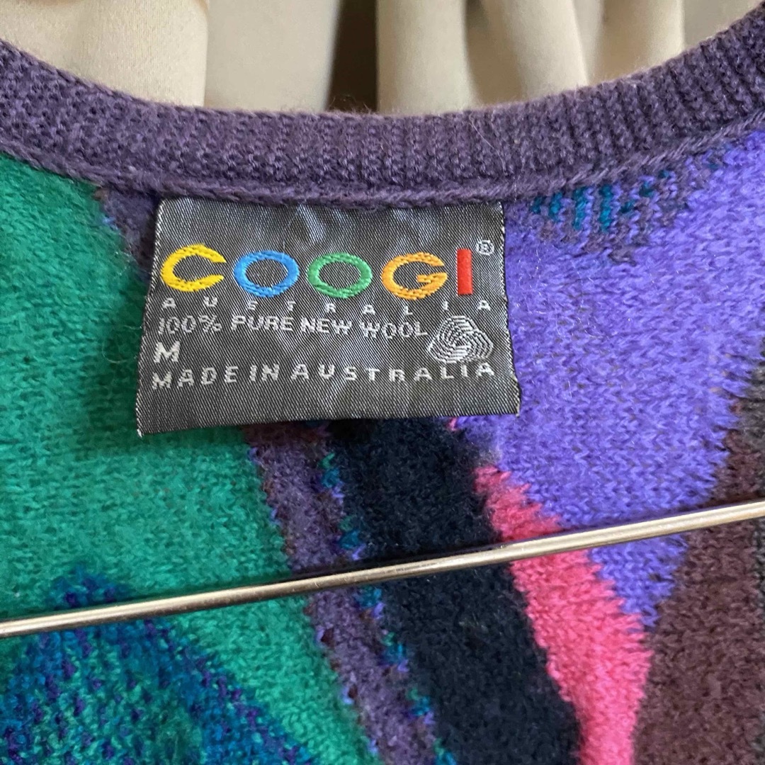 COOGI(クージー)の【美品】COOGI クージー ニットベスト 古着 メンズのトップス(ニット/セーター)の商品写真