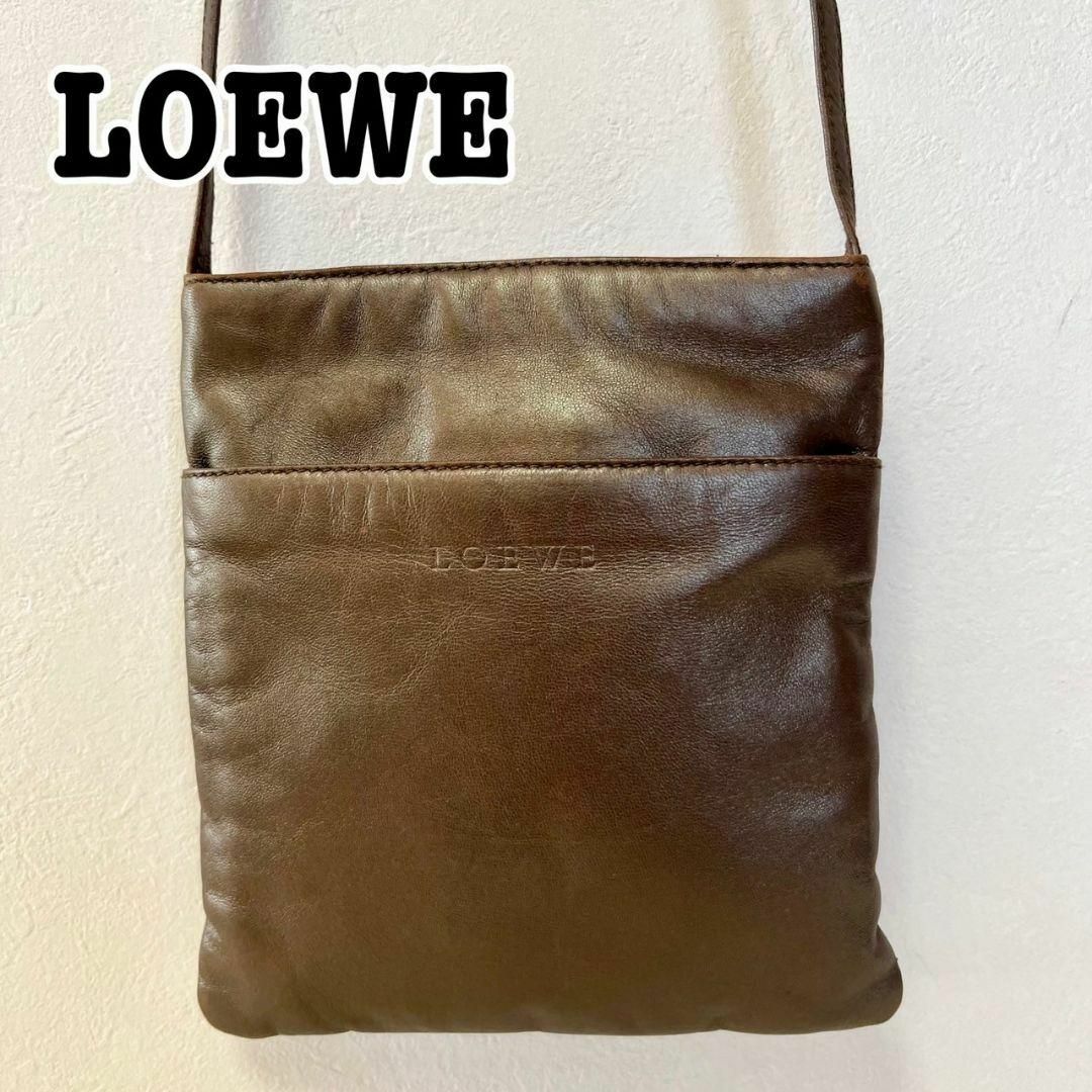 格安販売中 LOEWE レザー ショルダーバッグ サコッシュ メタリック ...