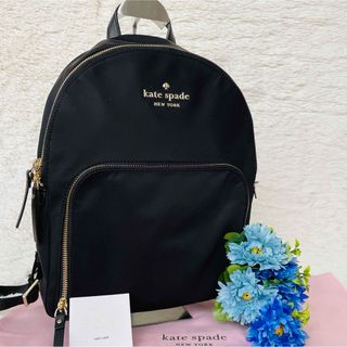 ケイトスペードニューヨーク(kate spade new york)の未使用級★ケイトスペード リュック ワトソンレーン ナイロン ブラック 大容量(リュック/バックパック)