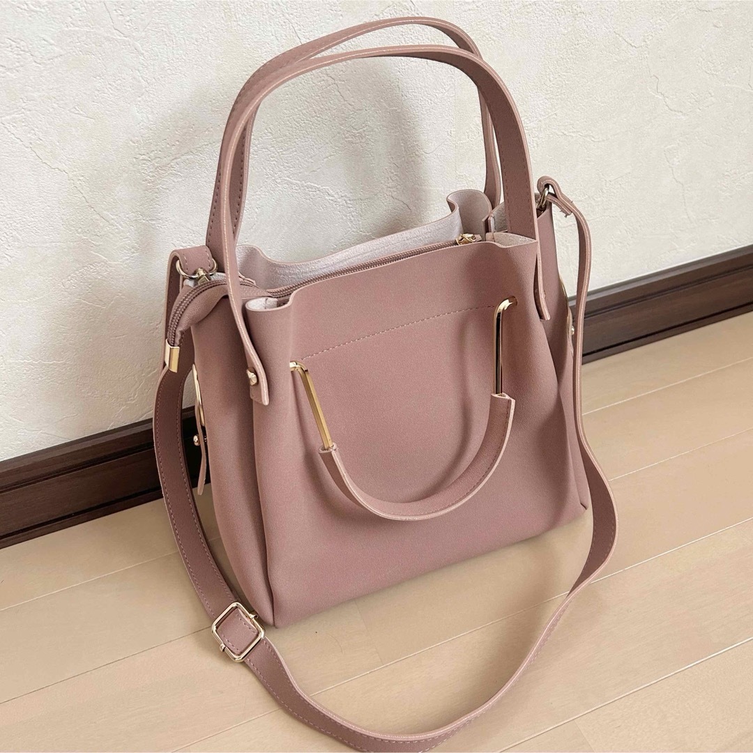 CECIL McBEE(セシルマクビー)のCECIL McBEE セシルマクビー エコスエード3wayメタルハンドルBAG レディースのバッグ(ハンドバッグ)の商品写真