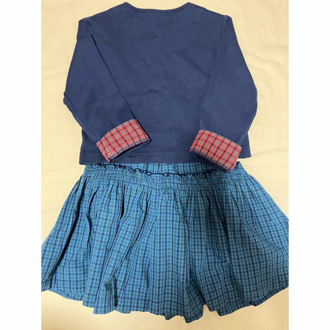 familiar(ファミリア)のファミリア　カーディガン　美品 キッズ/ベビー/マタニティのキッズ服女の子用(90cm~)(カーディガン)の商品写真