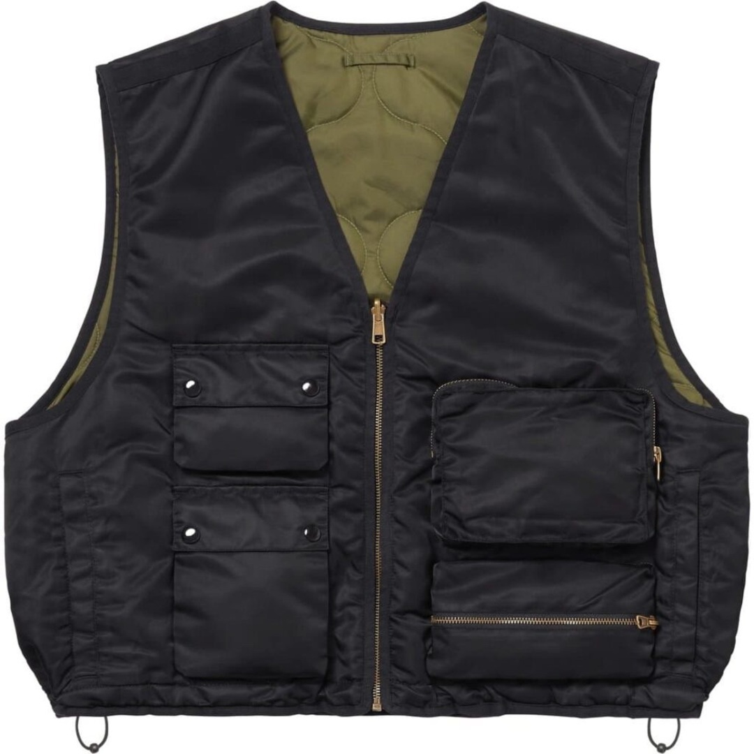 Supreme(シュプリーム)のSupreme 2-in-1 MA-1 + Vest "Black" XXL メンズのジャケット/アウター(フライトジャケット)の商品写真