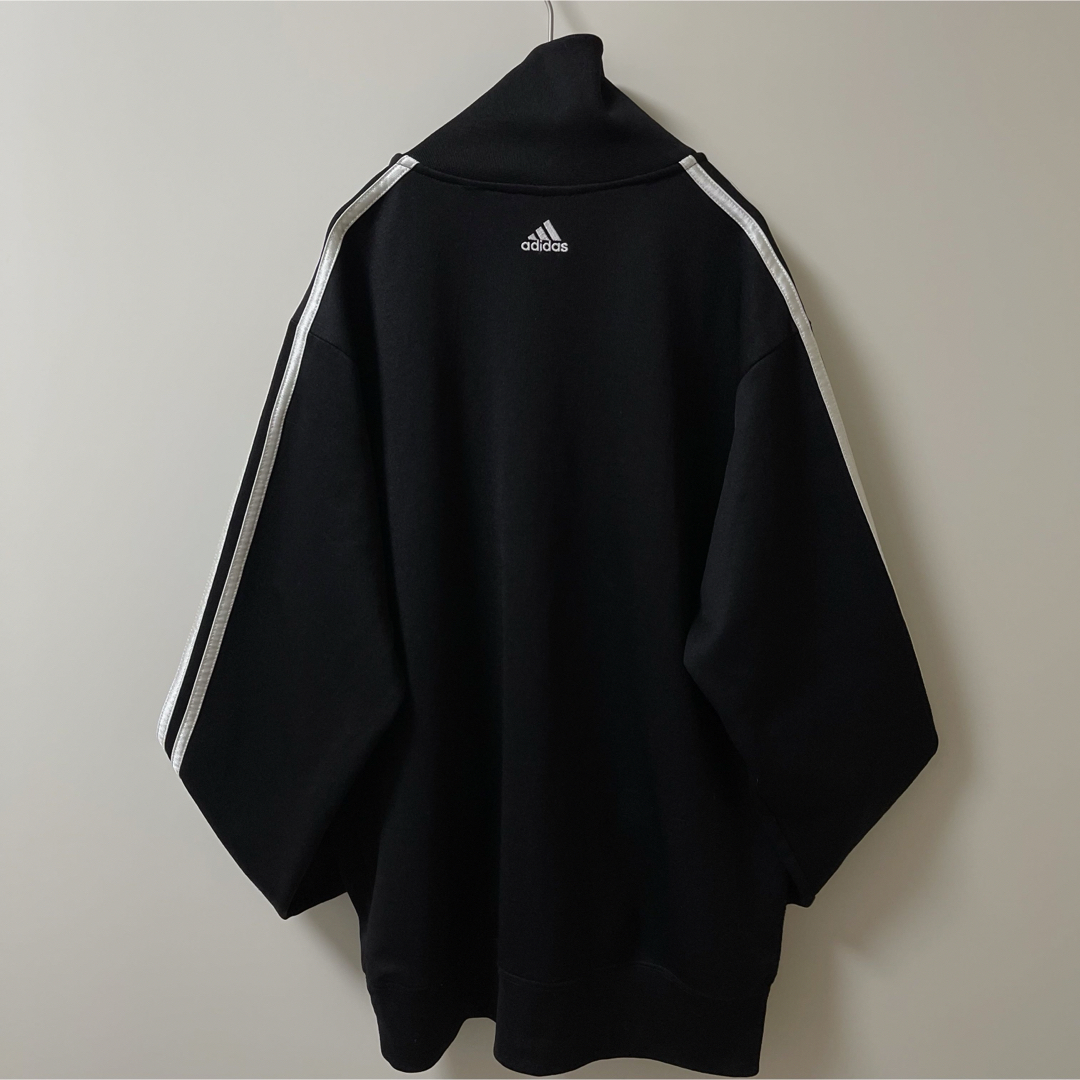 adidas(アディダス)のL90s】あのちゃん着用類似アディダス古着トラックジャケット　ジャージ黒ブラック メンズのトップス(ジャージ)の商品写真