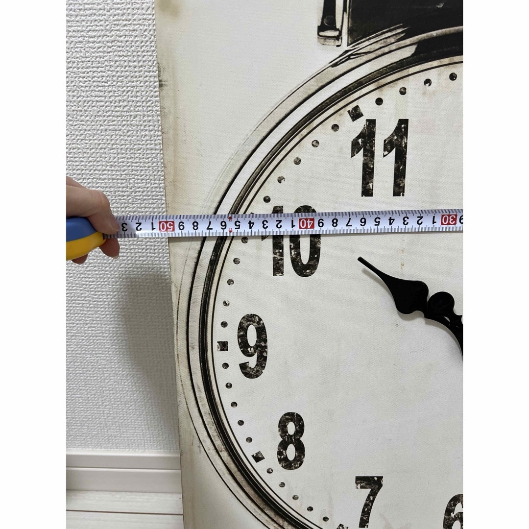Francfranc(フランフラン)のFrancfranc キャンバス 時間 インテリア/住まい/日用品のインテリア小物(掛時計/柱時計)の商品写真